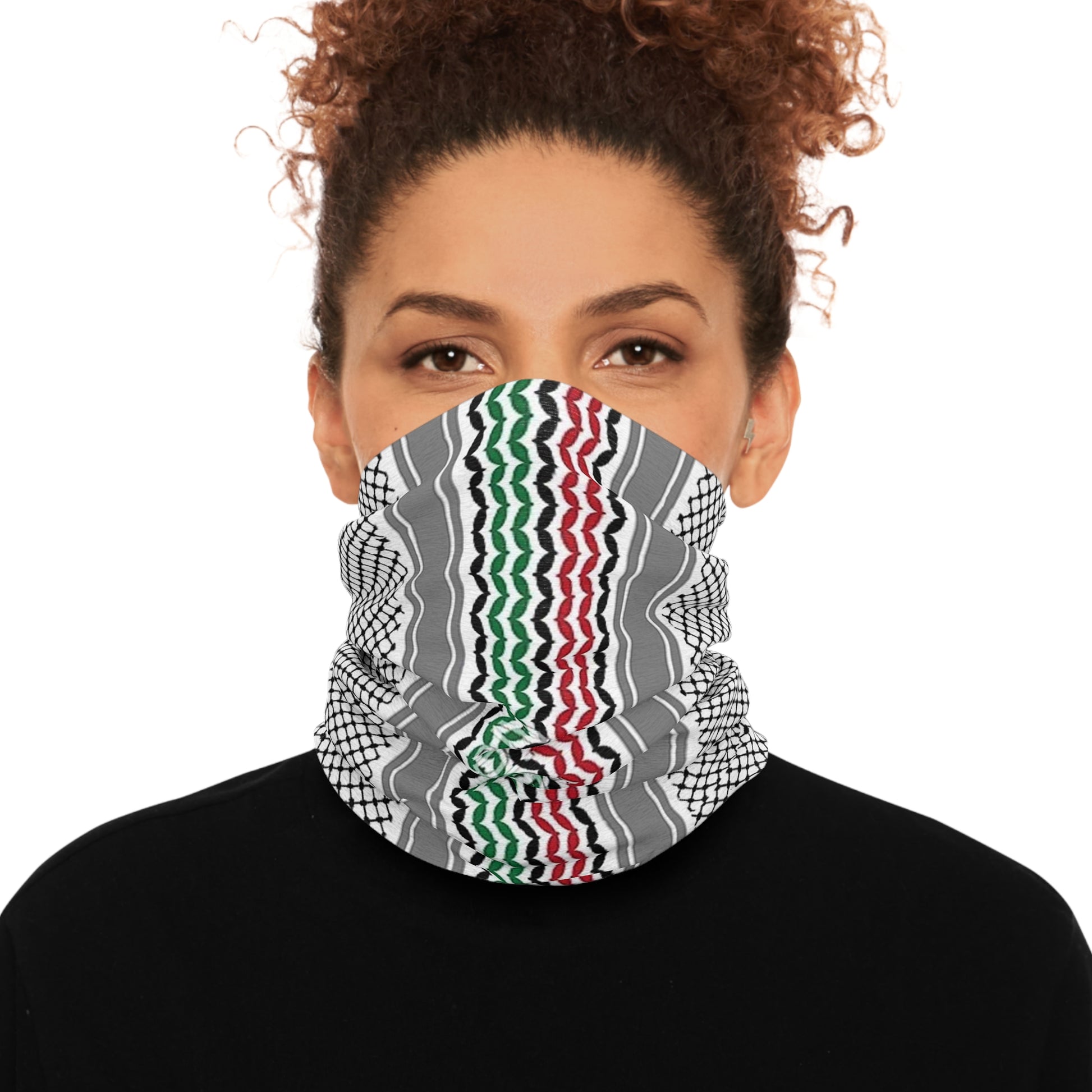 Keffiyeh Pattern Tube Scarf 