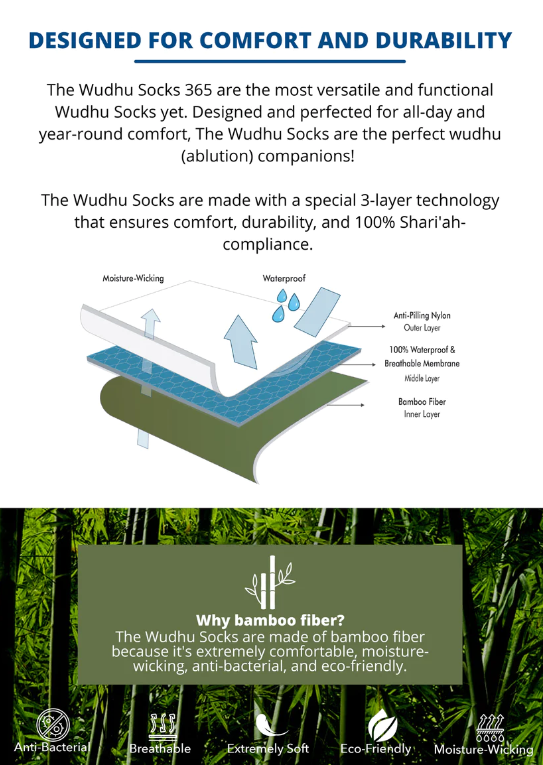 The Wudhu Socks: Year-Round Socks for Ablution