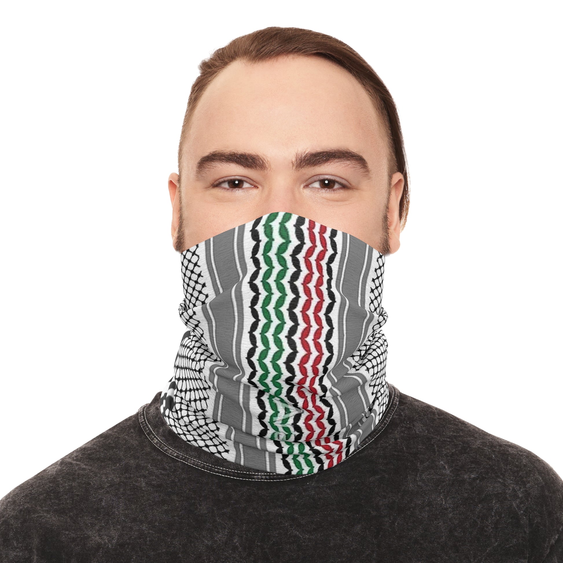 Keffiyeh Pattern Tube Scarf 