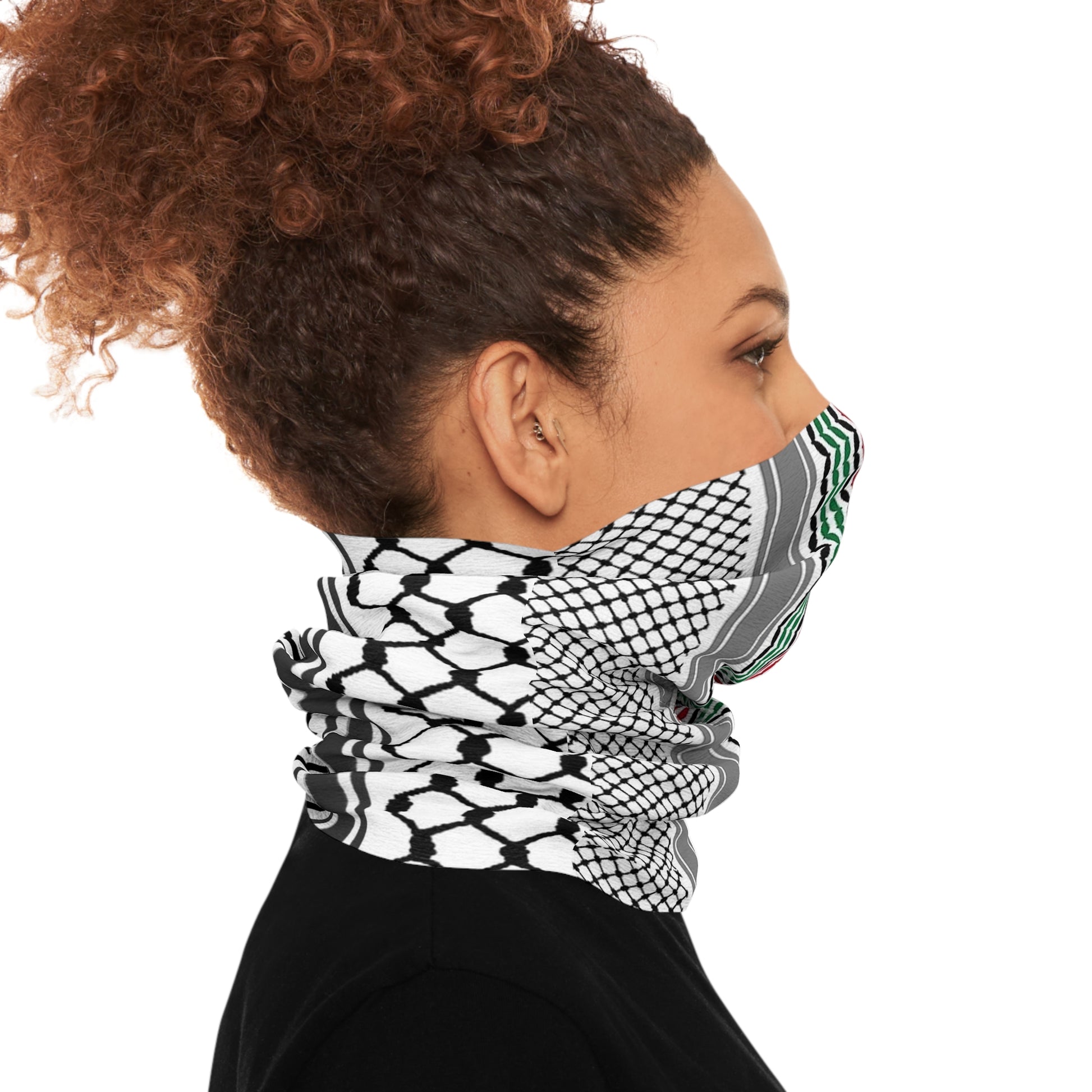 Keffiyeh Pattern Tube Scarf 