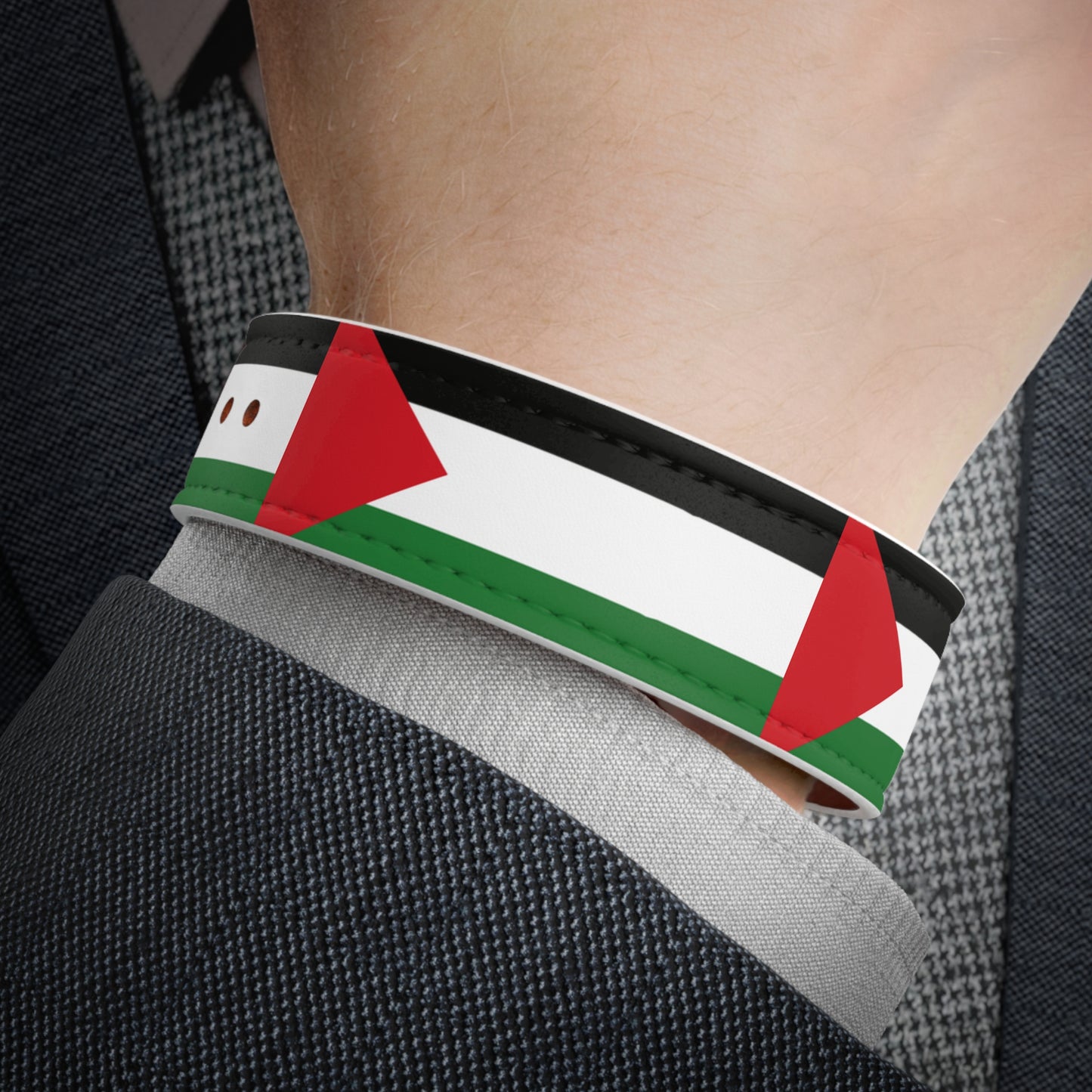 Palestine Leather Wristbands 