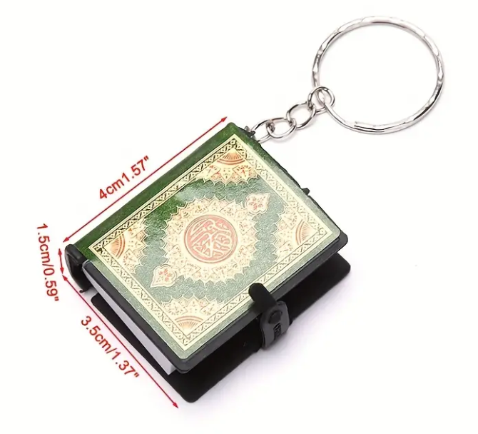 Mini Quran Book Keychain